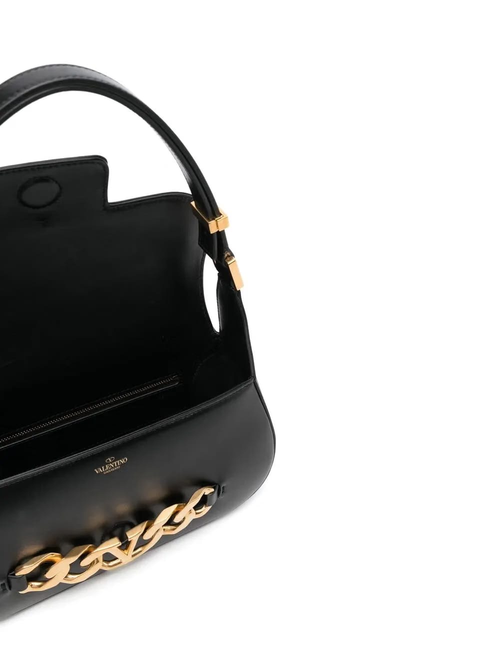 VLogo leather bag