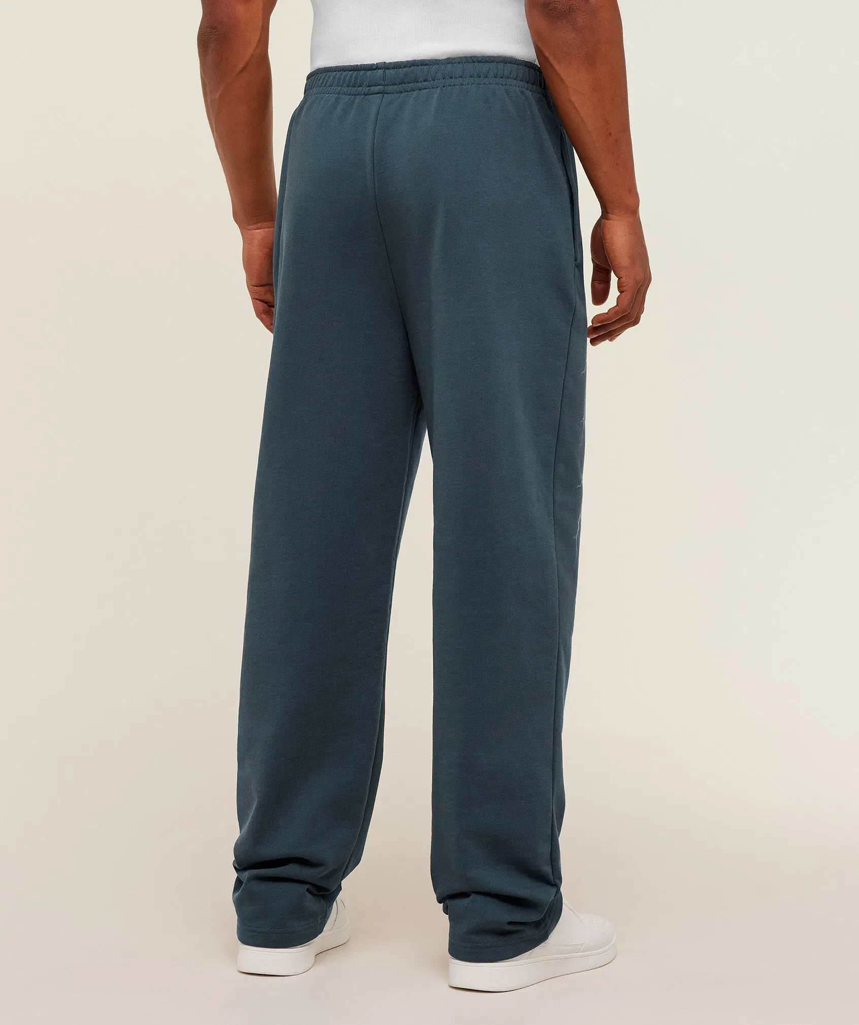 Gymshark Eagle Band Style Graphic Straight Leg Pant - GS Stealth Blue