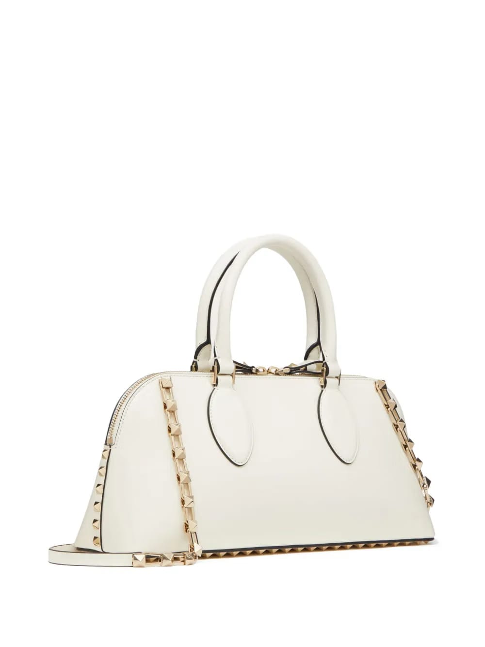Rockstud-embellished leather tote bag