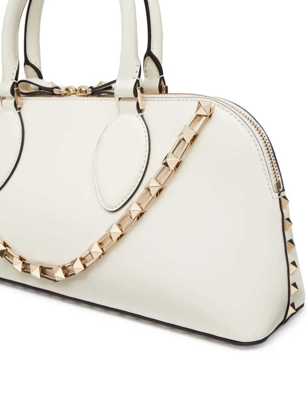 Rockstud-embellished leather tote bag