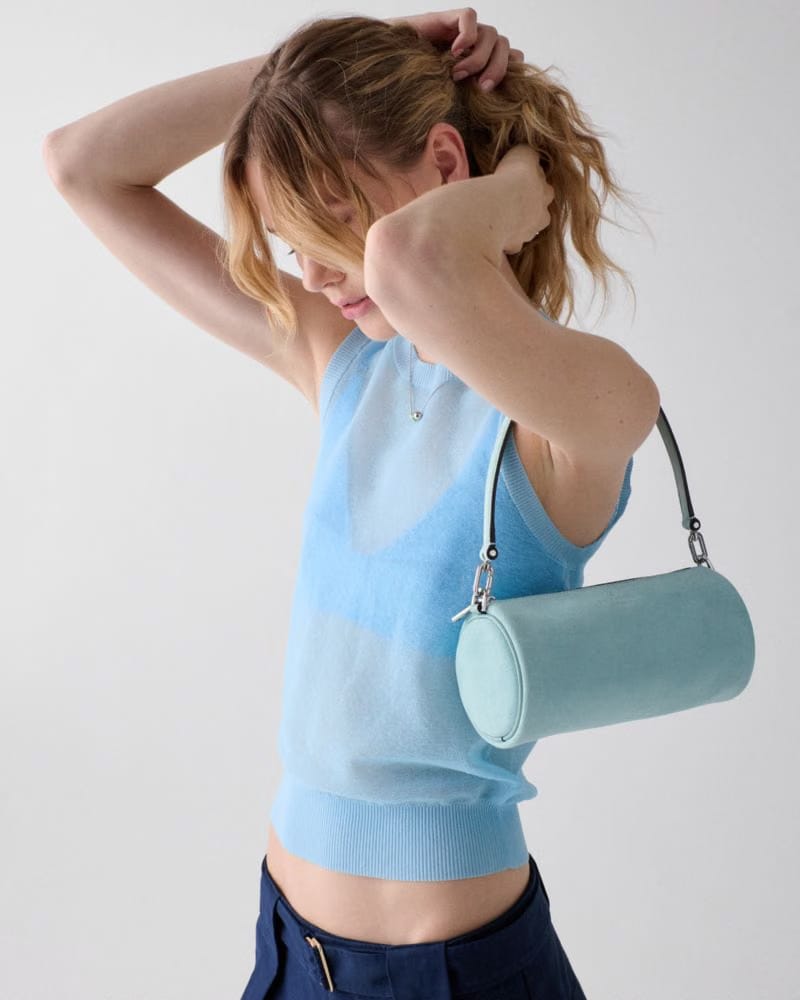 Roulette Suede Crossbody Bag