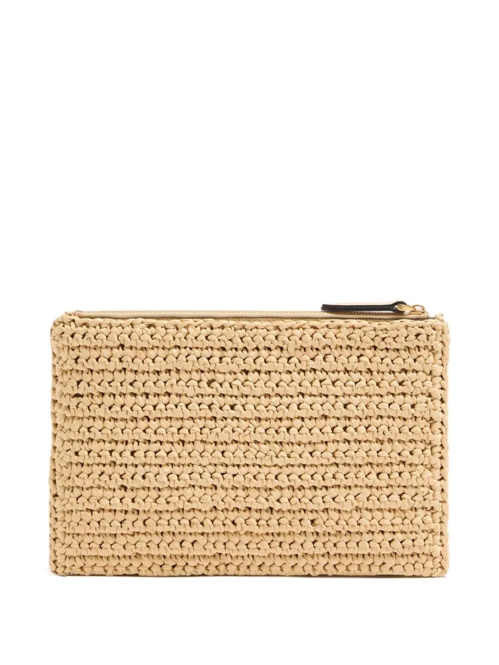 Viva Superstar raffia clutch bag
