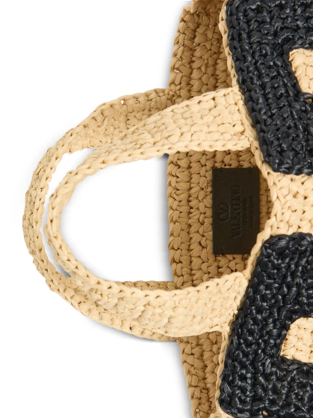 small Viva Superstar raffia tote bag