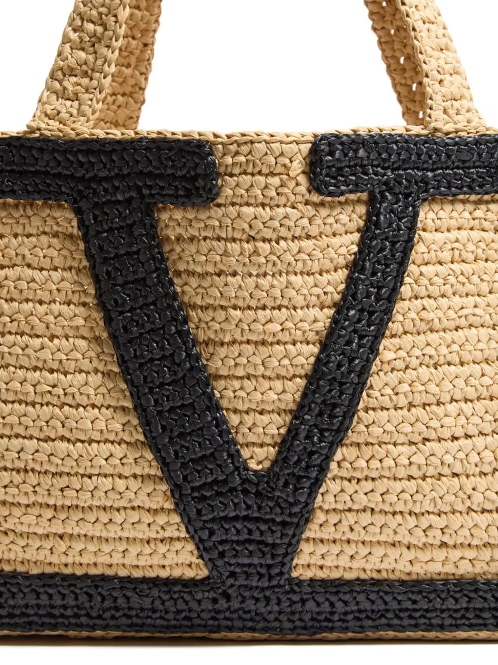 medium Viva Superstar raffia tote bag