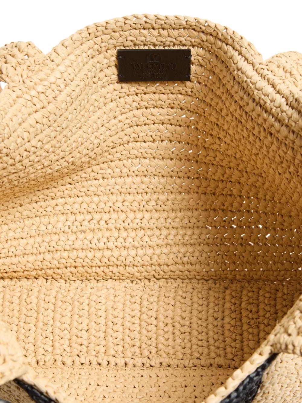 medium Viva Superstar raffia tote bag