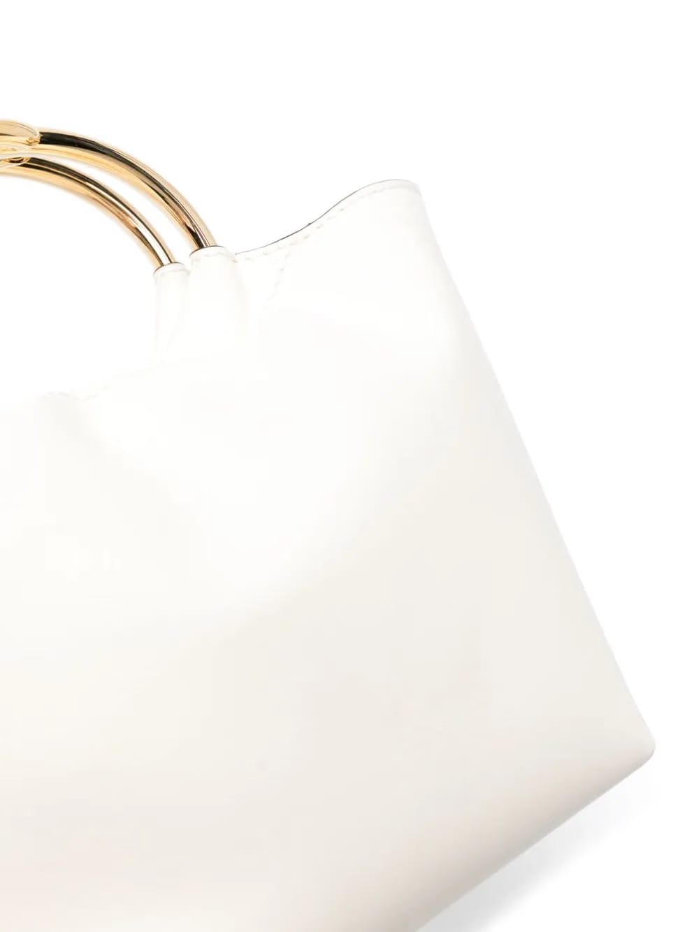 VLogo leather tote bag