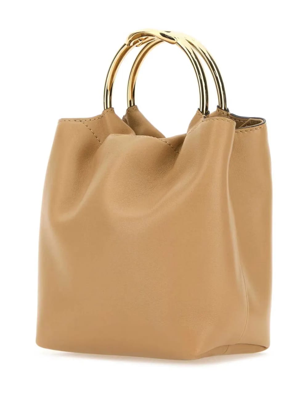 VLogo leather tote bag