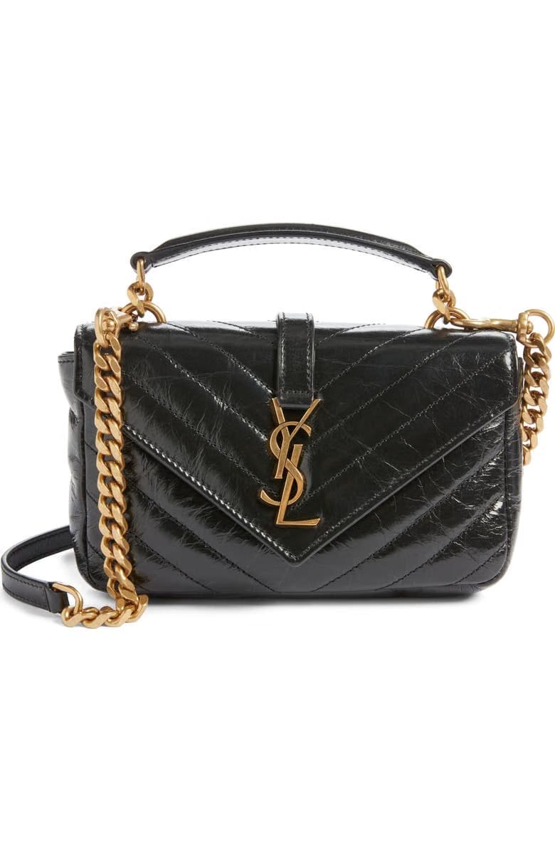 Mini College Matelassé Leather Crossbody Bag