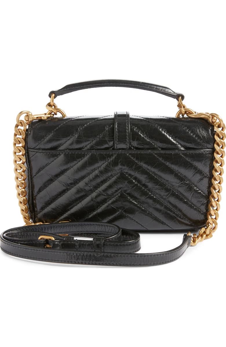 Mini College Matelassé Leather Crossbody Bag