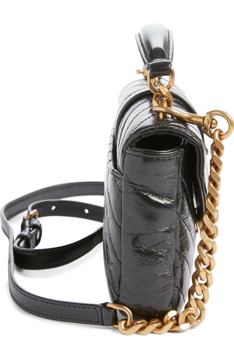 Mini College Matelassé Leather Crossbody Bag