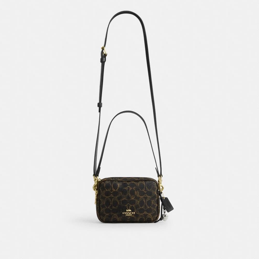 Mini Carey Crossbody Bag In Loved Signature Canvas