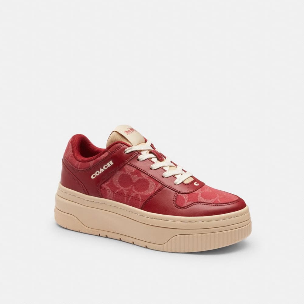 Platform Sneaker In Signature Denim