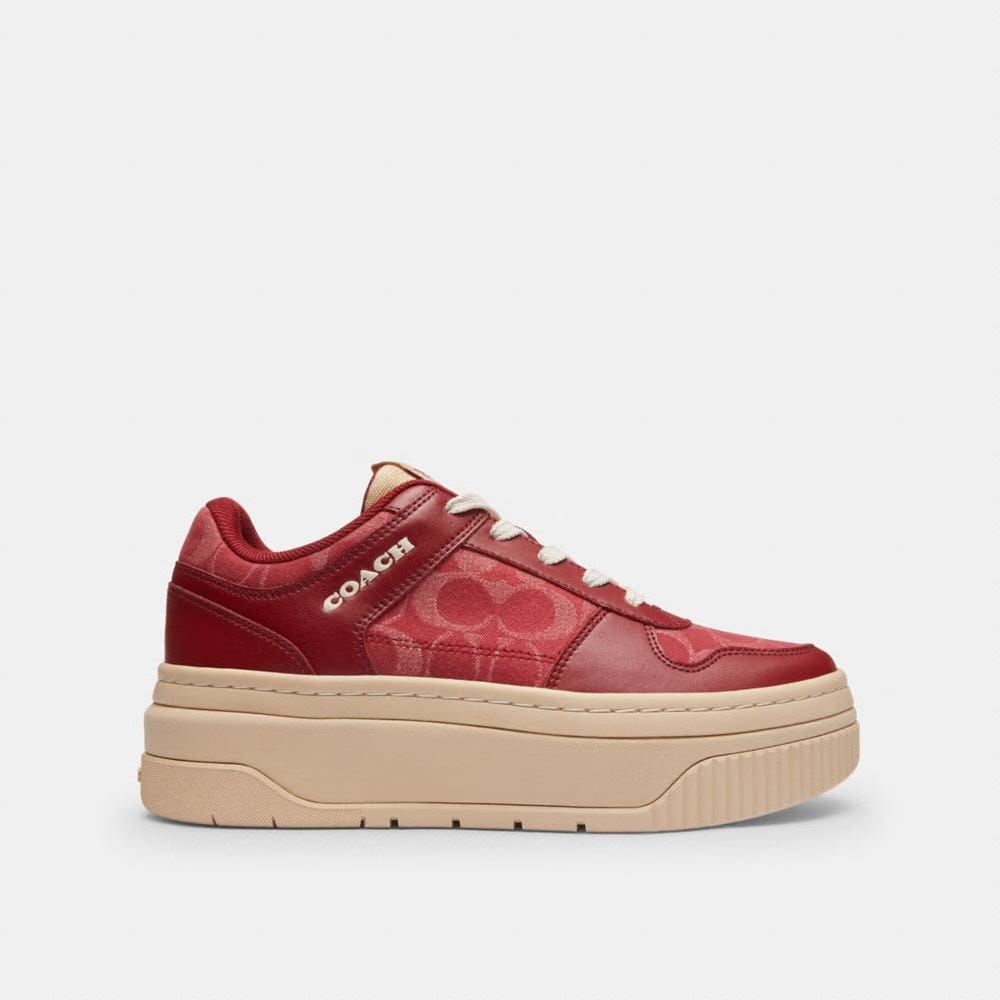 Platform Sneaker In Signature Denim