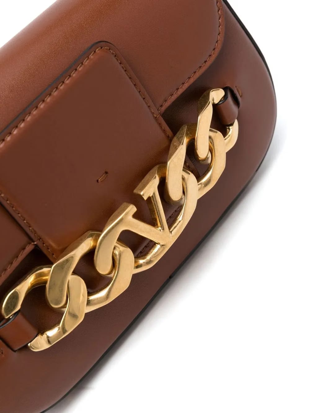VLogo leather crossbody bag