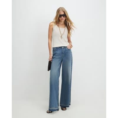 Cream Linen Blend Knitted Vest Top