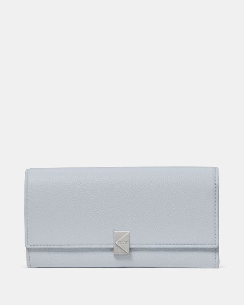 Deco Snake Embossed Large Flap Wallet