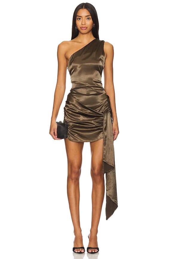 superdown Dannika Mini Dress in Dark Green
