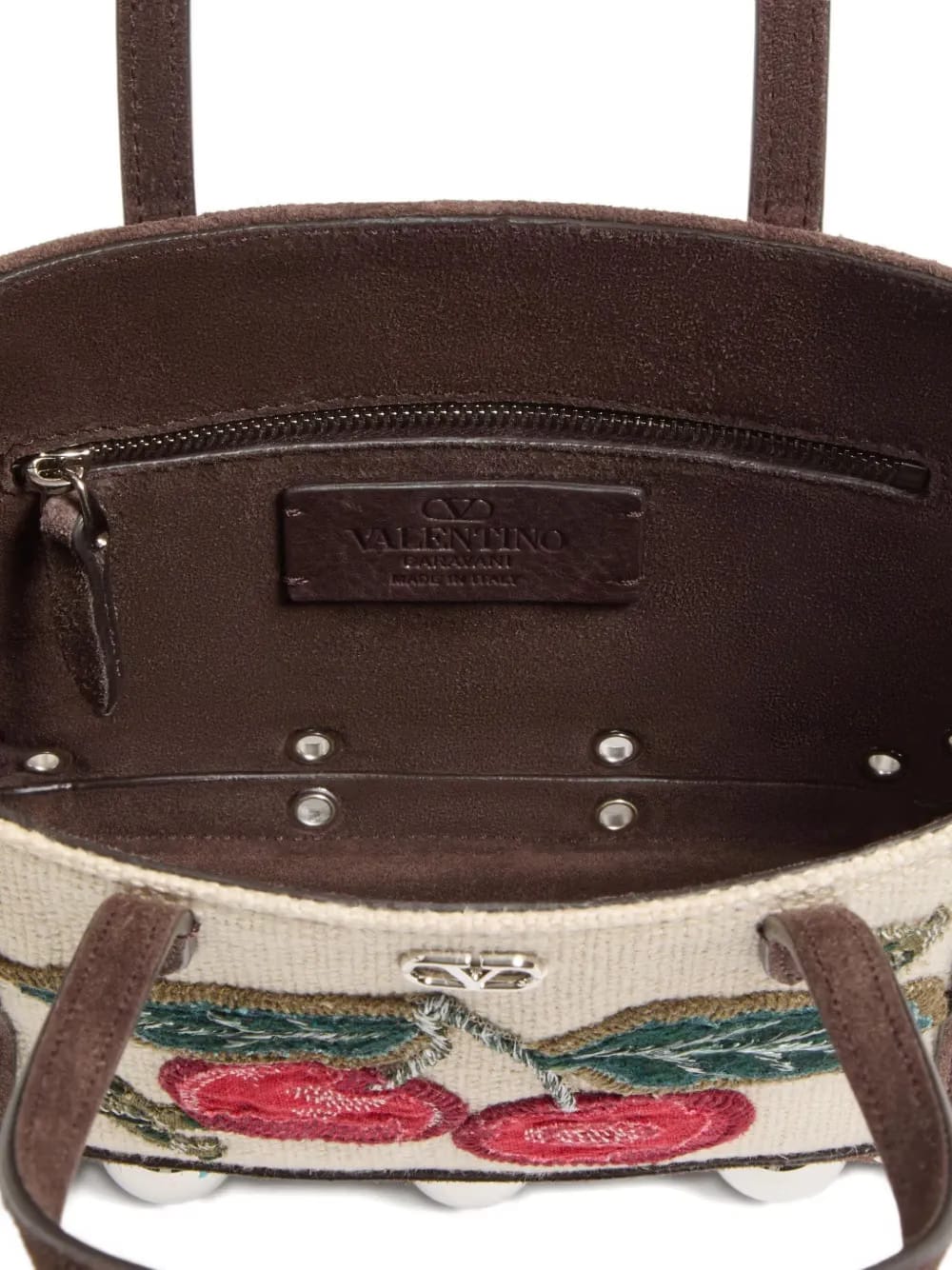 mini Nellcote embroidered tote bag