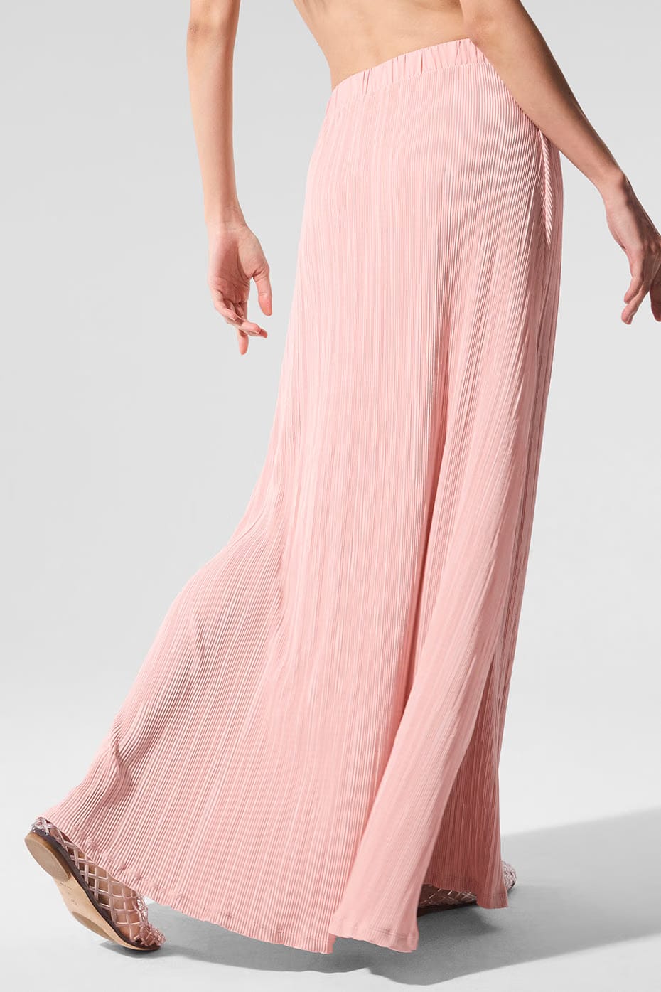 Micro Plisse Game On Long Skirt
