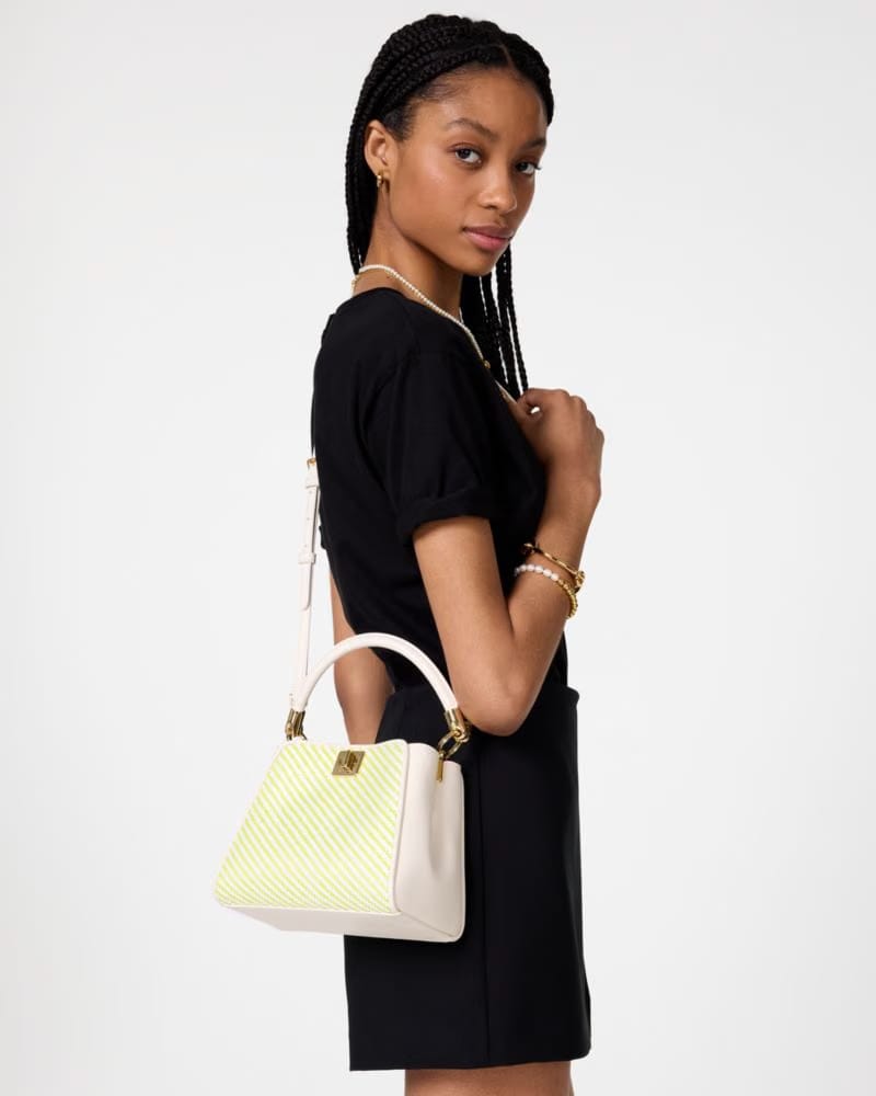 Phoebe Straw Small Top Handle Bag