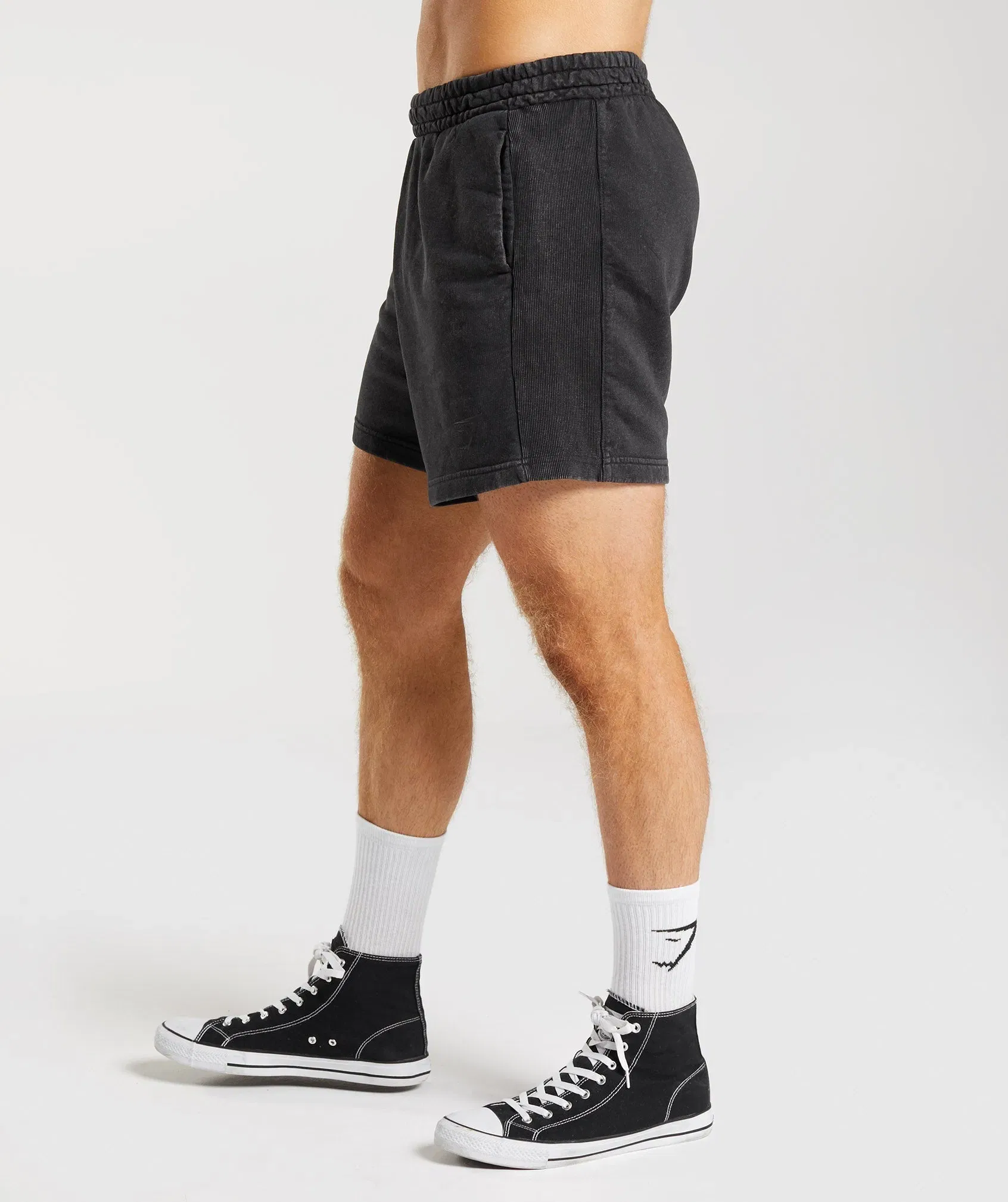 Gymshark Power Washed 5" Shorts - Black