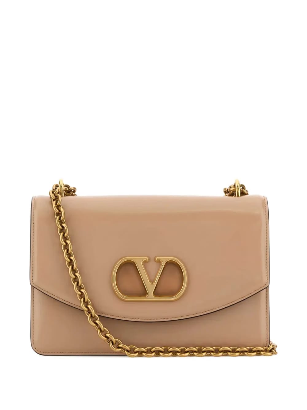 VLogo-plaque shoulder bag