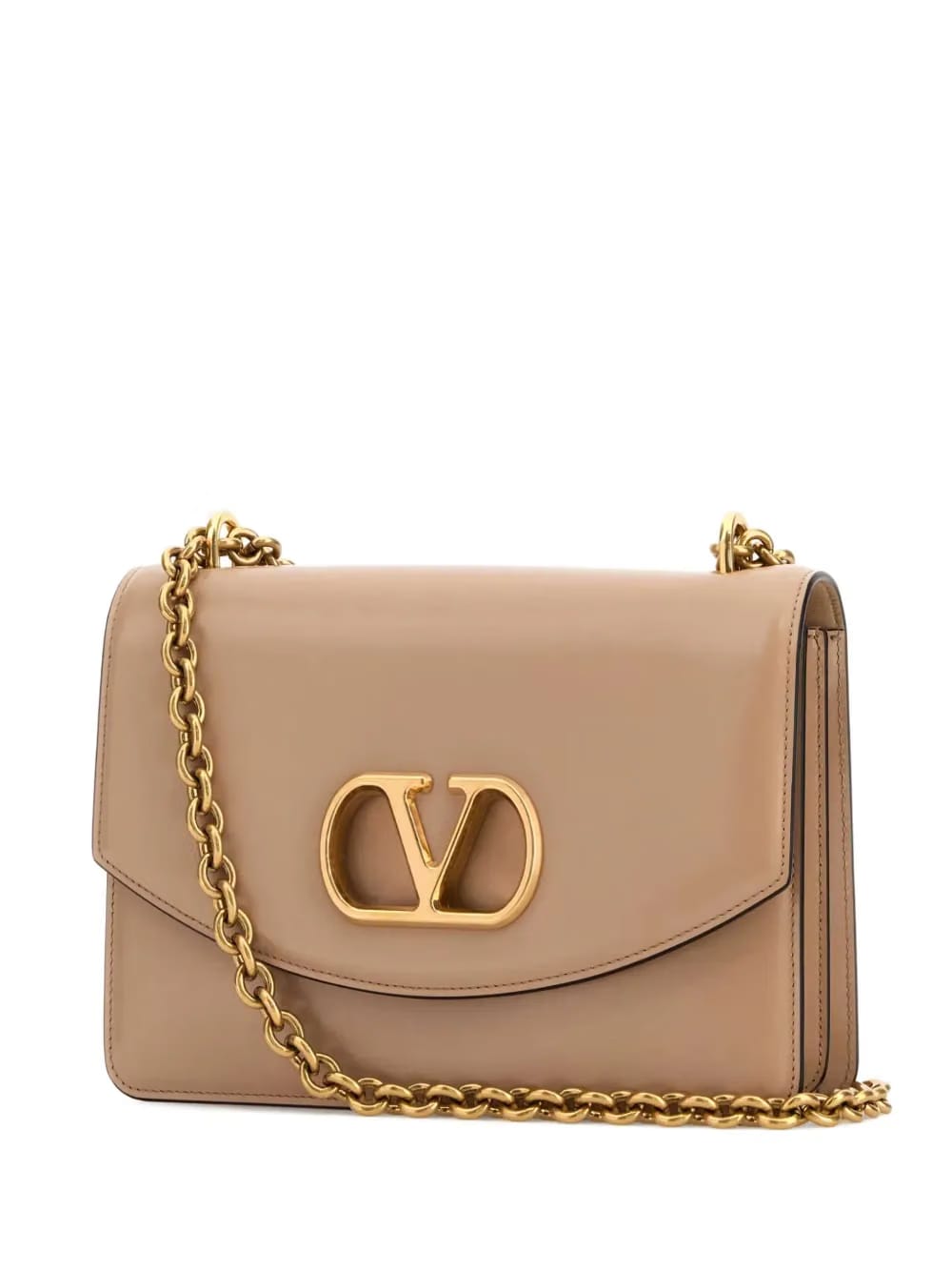 VLogo-plaque shoulder bag