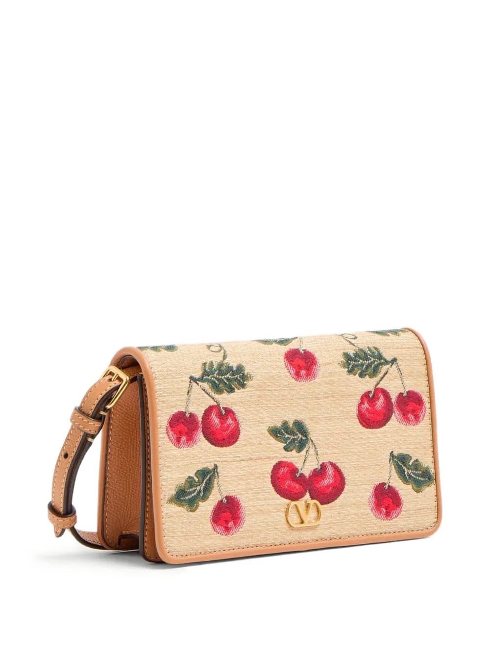 mini VLogo Signature Cherryfic-print shoulder bag