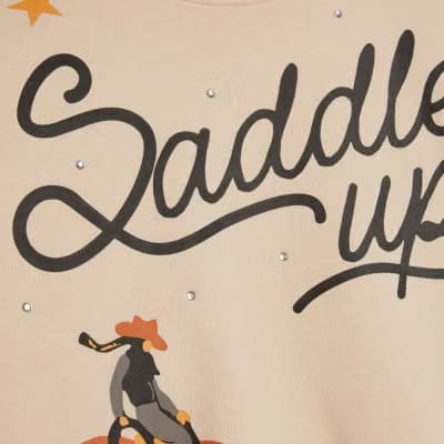 Beige Saddle Up Rodeo Sweatshirt