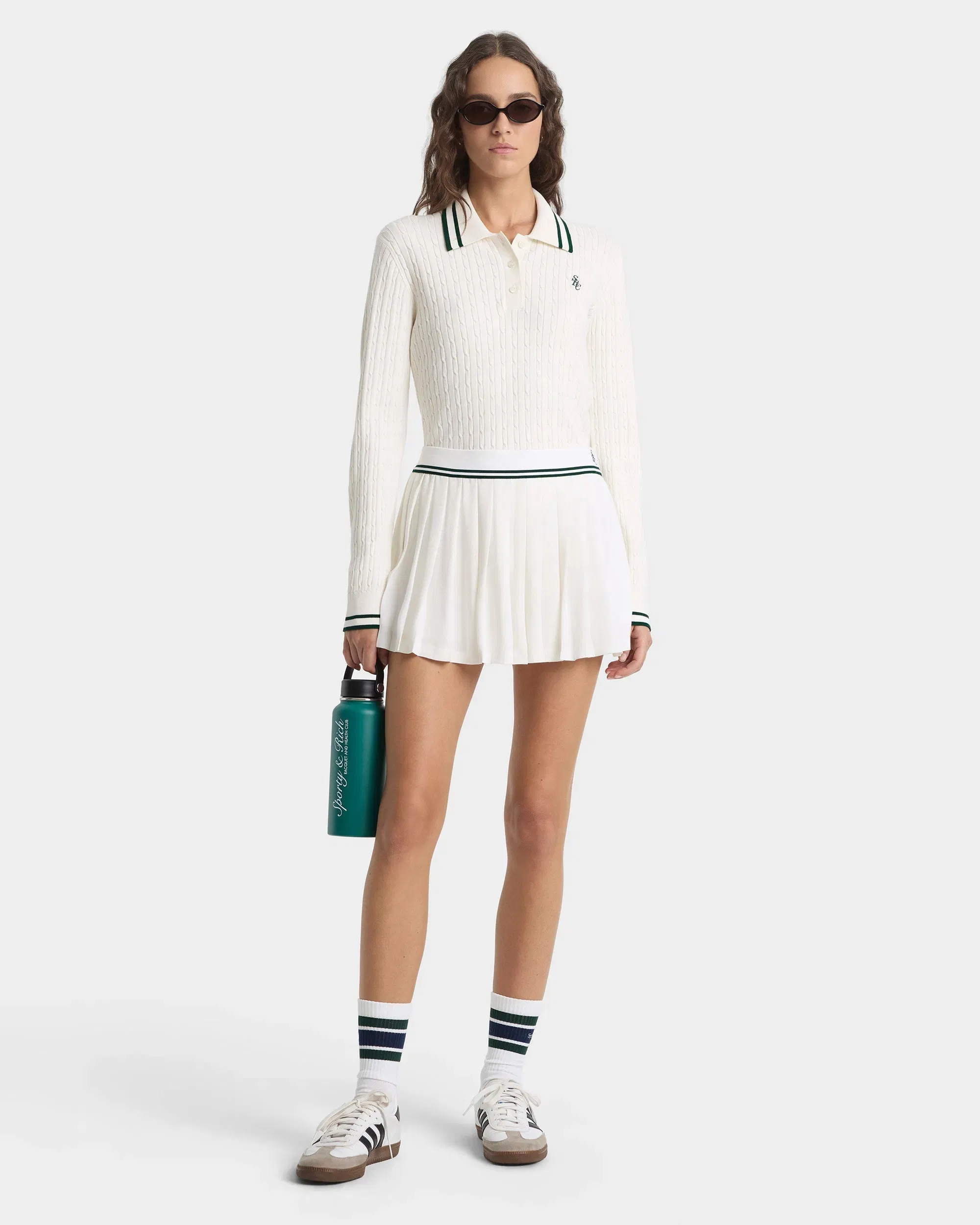 SRC Abigail Skirt - Ecru/Forest