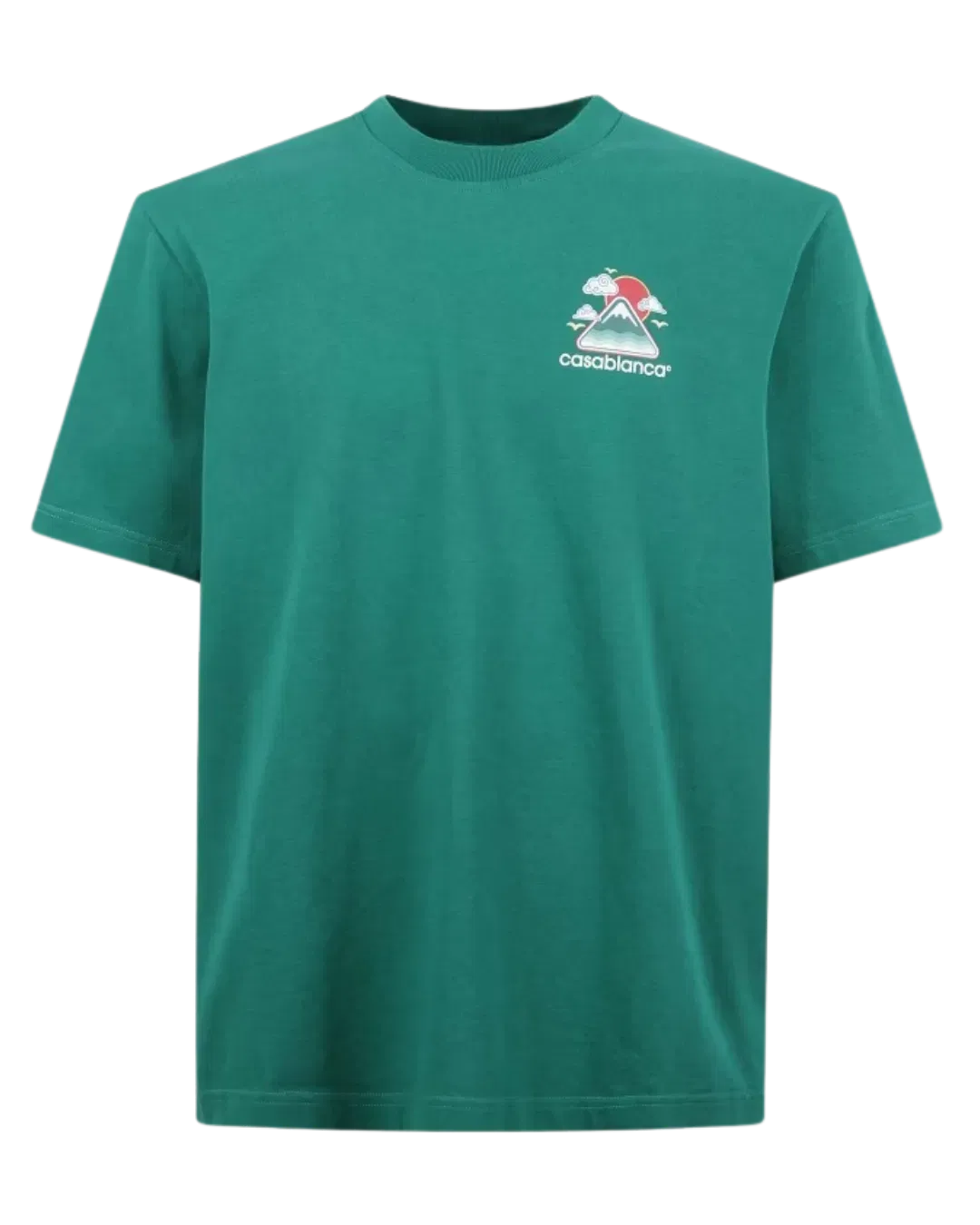 Casablanca Cotton Crewneck T-shirt with Print
