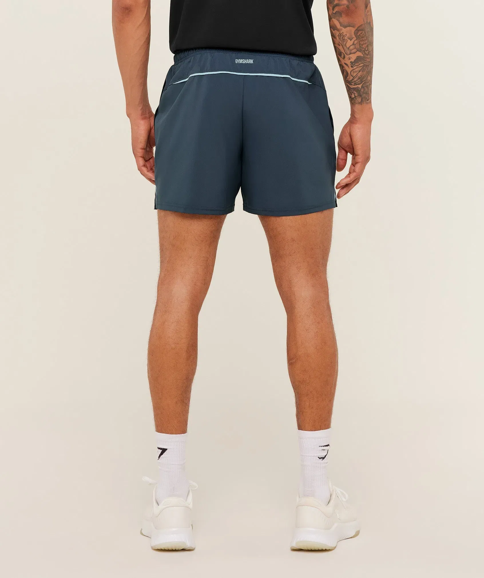 Gymshark Arrival Contrast Shorts - Stealth Blue / Flow Blue