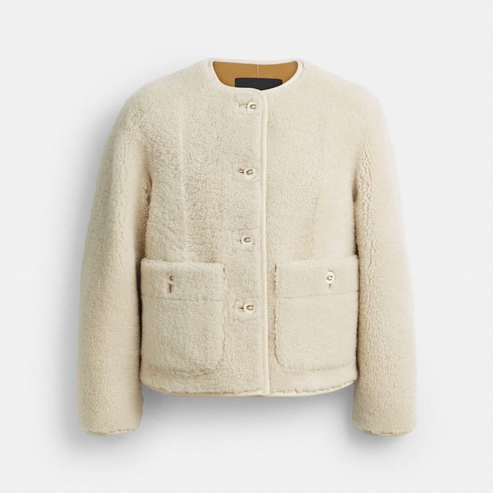 Shearling Cardigan Jacket