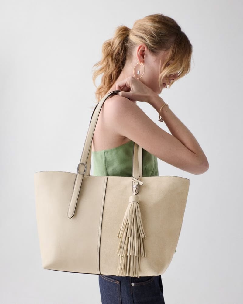 454 Suede Fringe Tote Bag