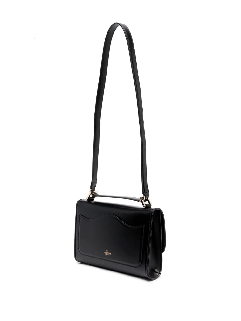 VLogo leather shoulder bag