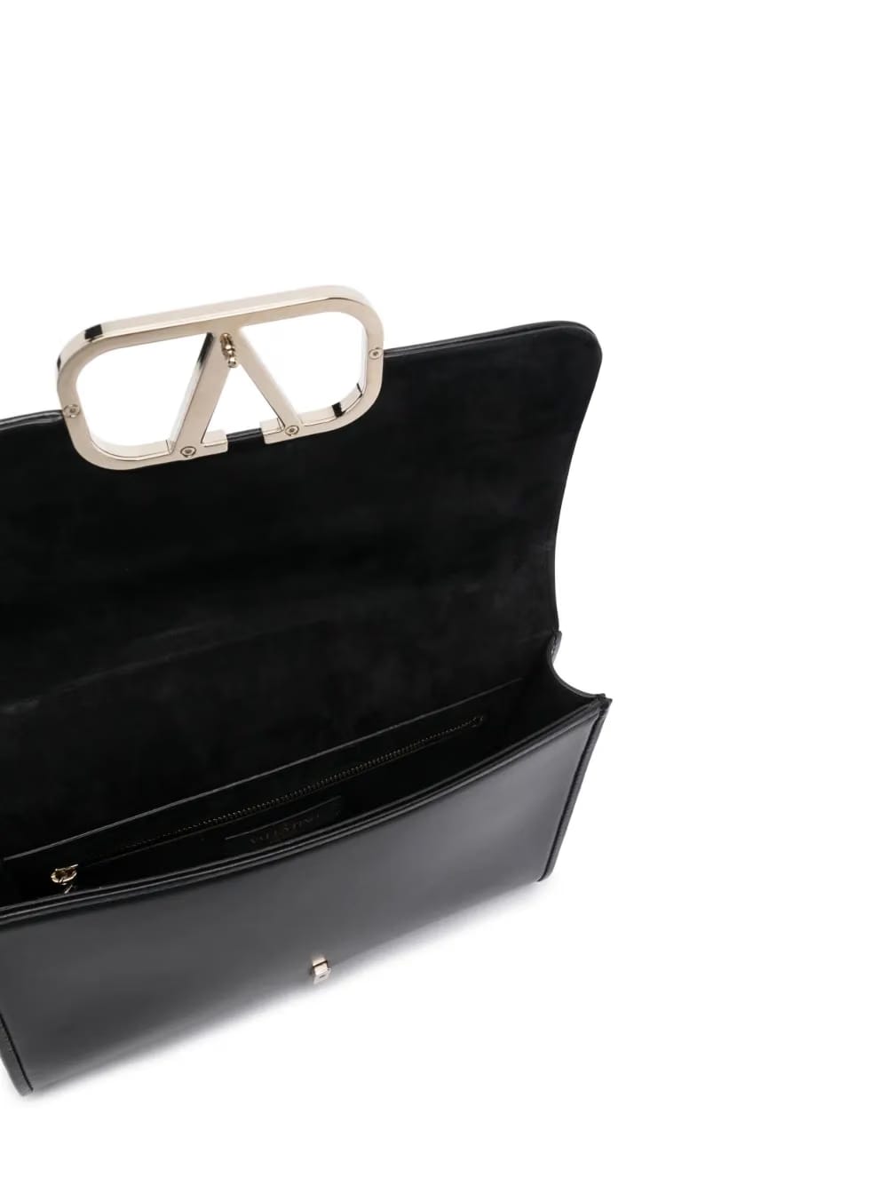 VLogo leather shoulder bag