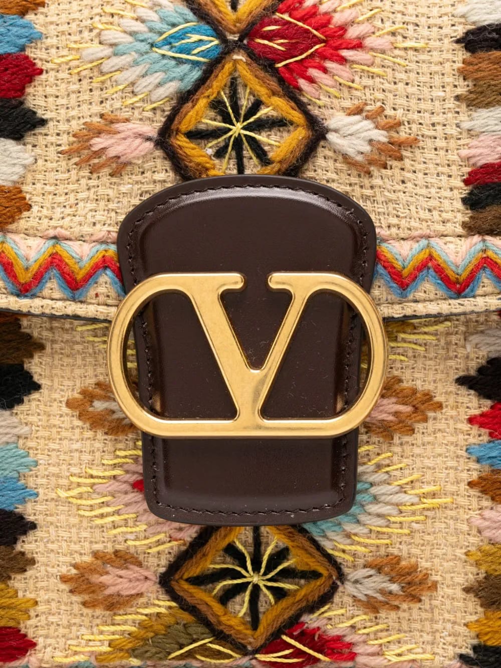 embroidered shoulder bag