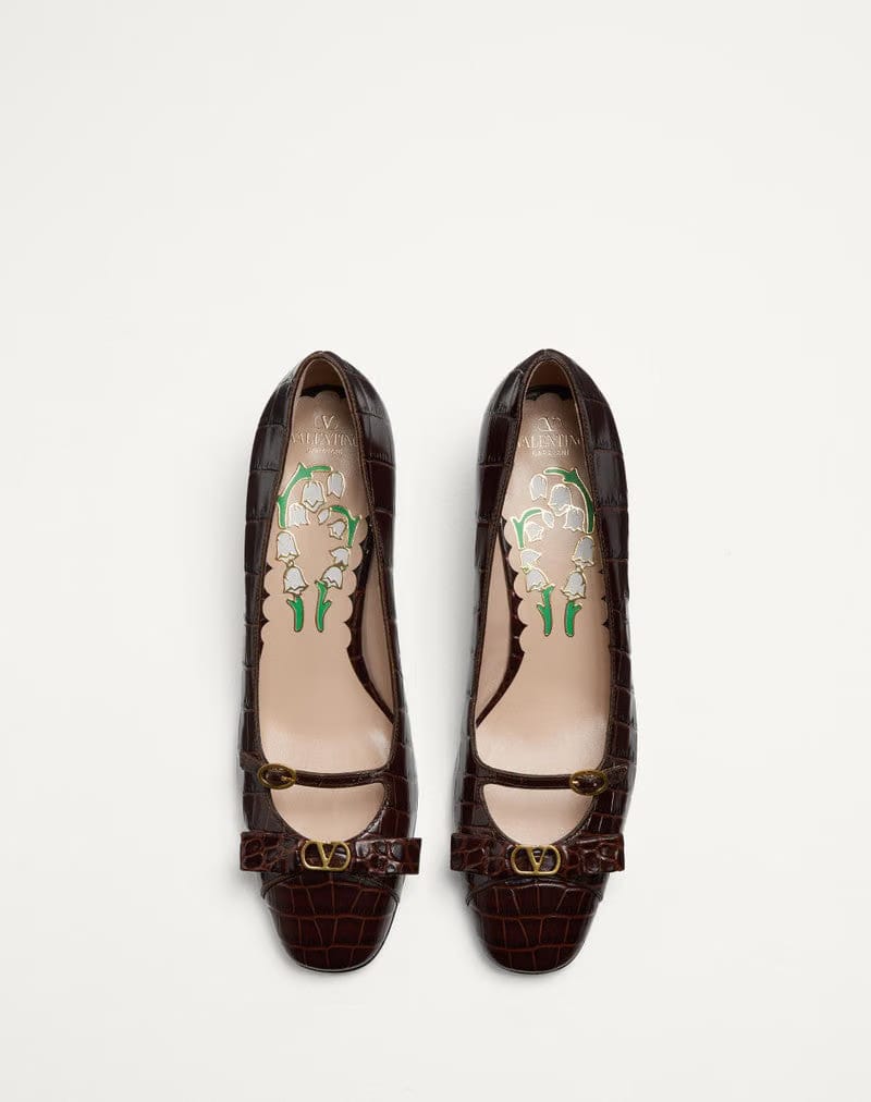 Bowow Decollete IN Printed Calfskin