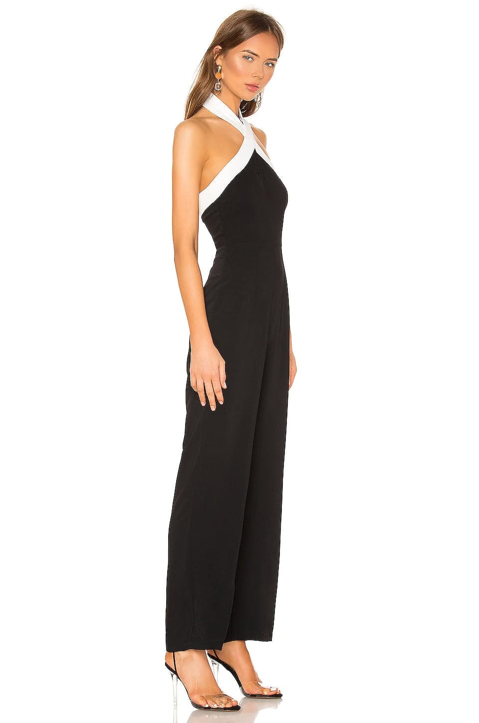 superdown Laurien Cross Front Jumpsuit in Black