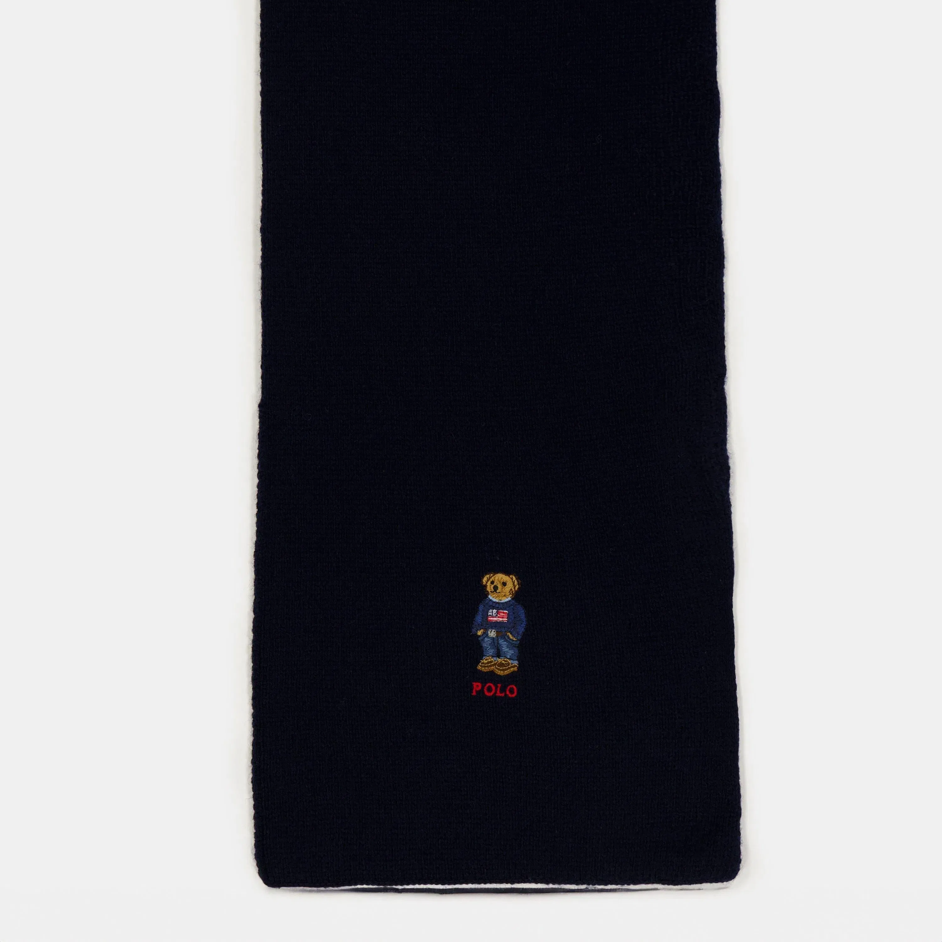 Wool Blend Bear Scarf and Beanie Gift Box Winter Set