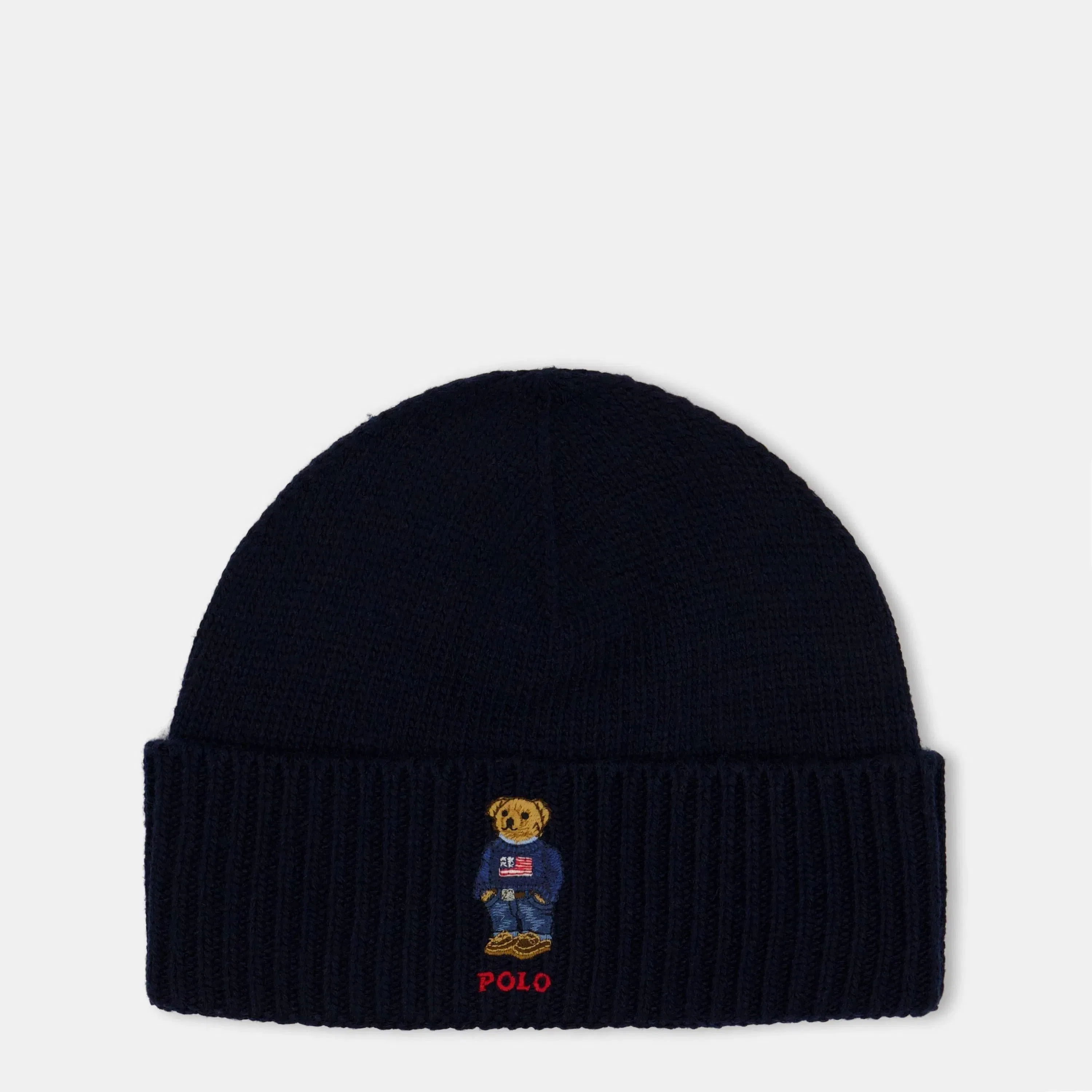Wool Blend Bear Scarf and Beanie Gift Box Winter Set