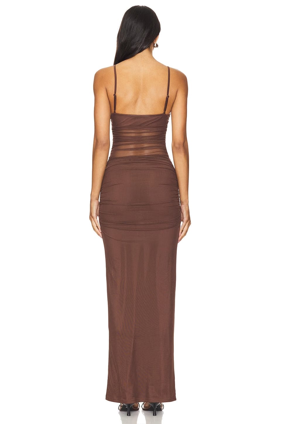 superdown Celeste Maxi Dress in Chocolate Brown