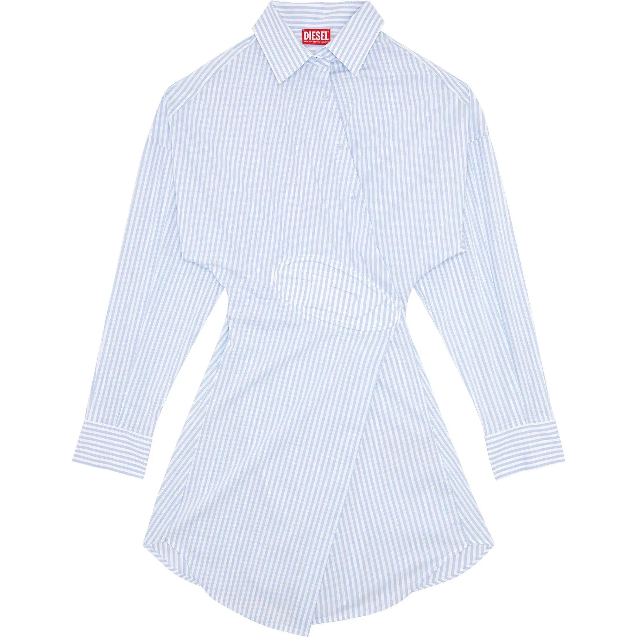 Short Shirt Dress In Stretch Poplin
