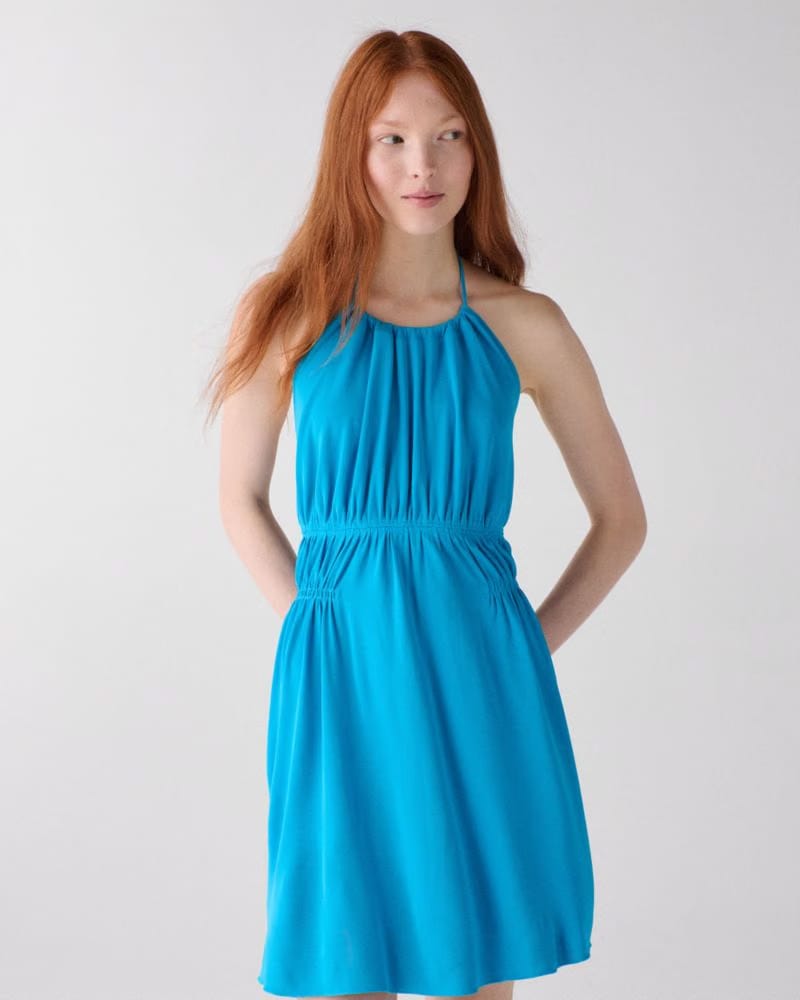 Drapey Halter Mini Dress