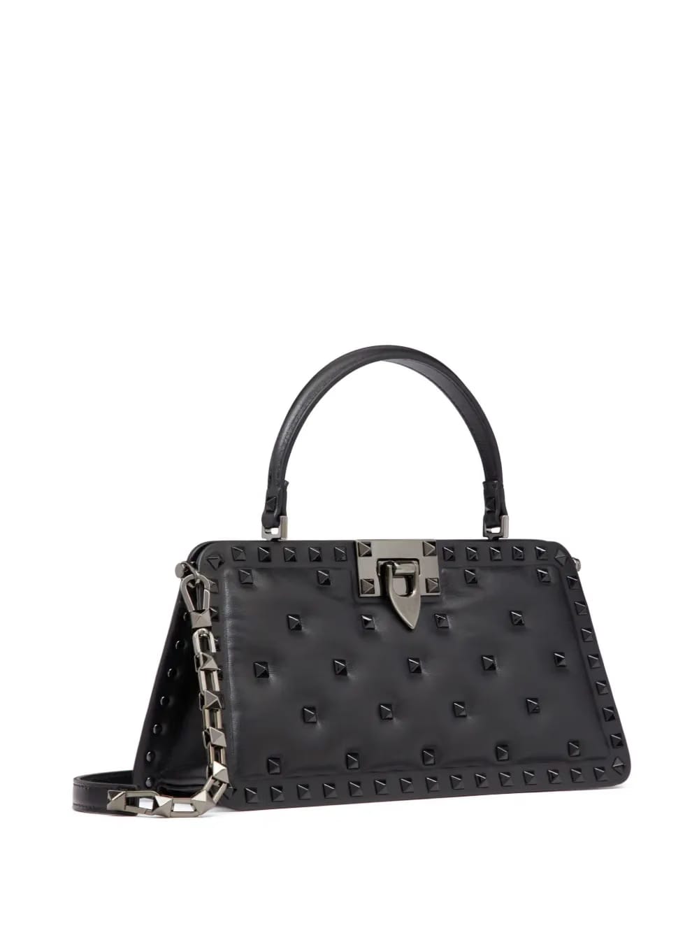 Rockstud padded leather handbag