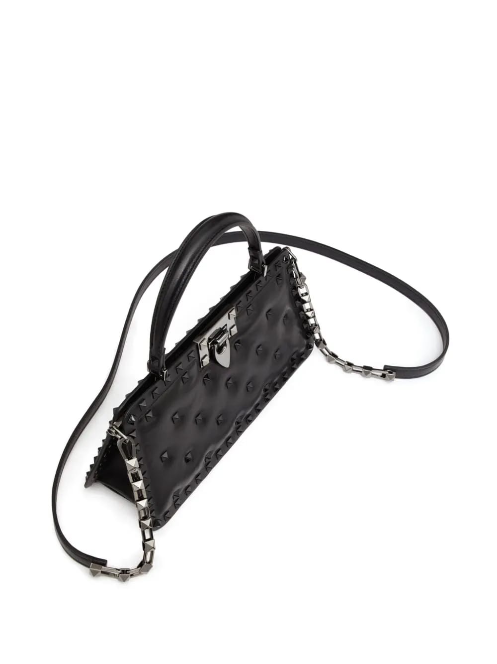 Rockstud padded leather handbag