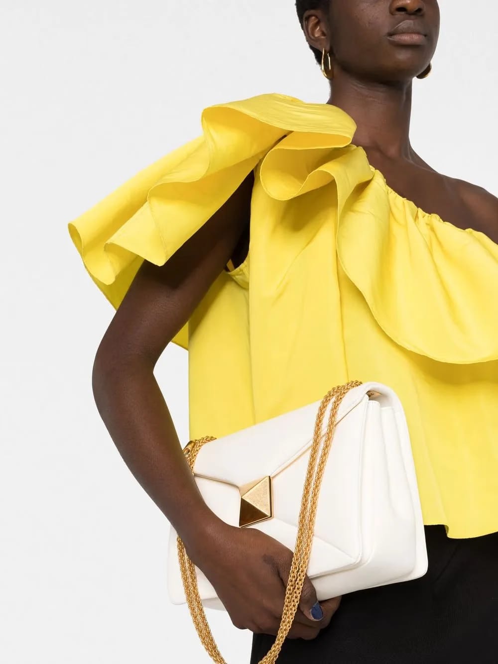 Rockstud-detail shoulder bag