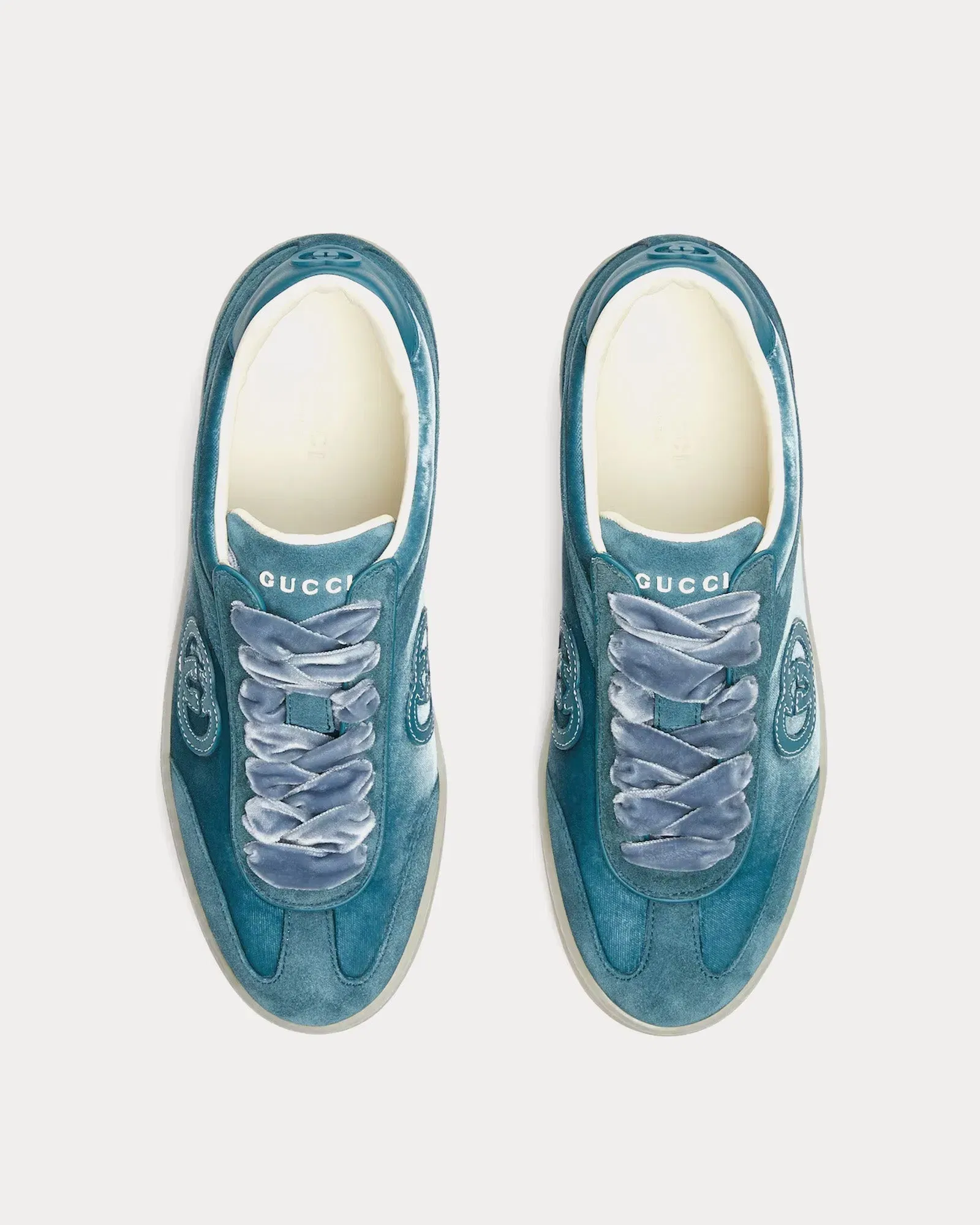 Velvet Dark Teal Low Top Sneakers