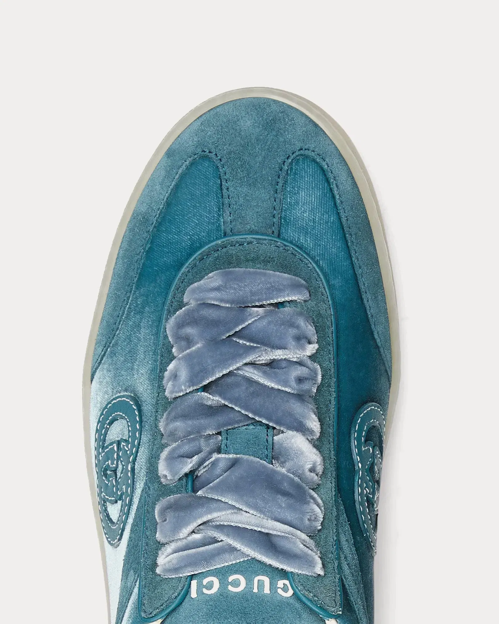 Velvet Dark Teal Low Top Sneakers