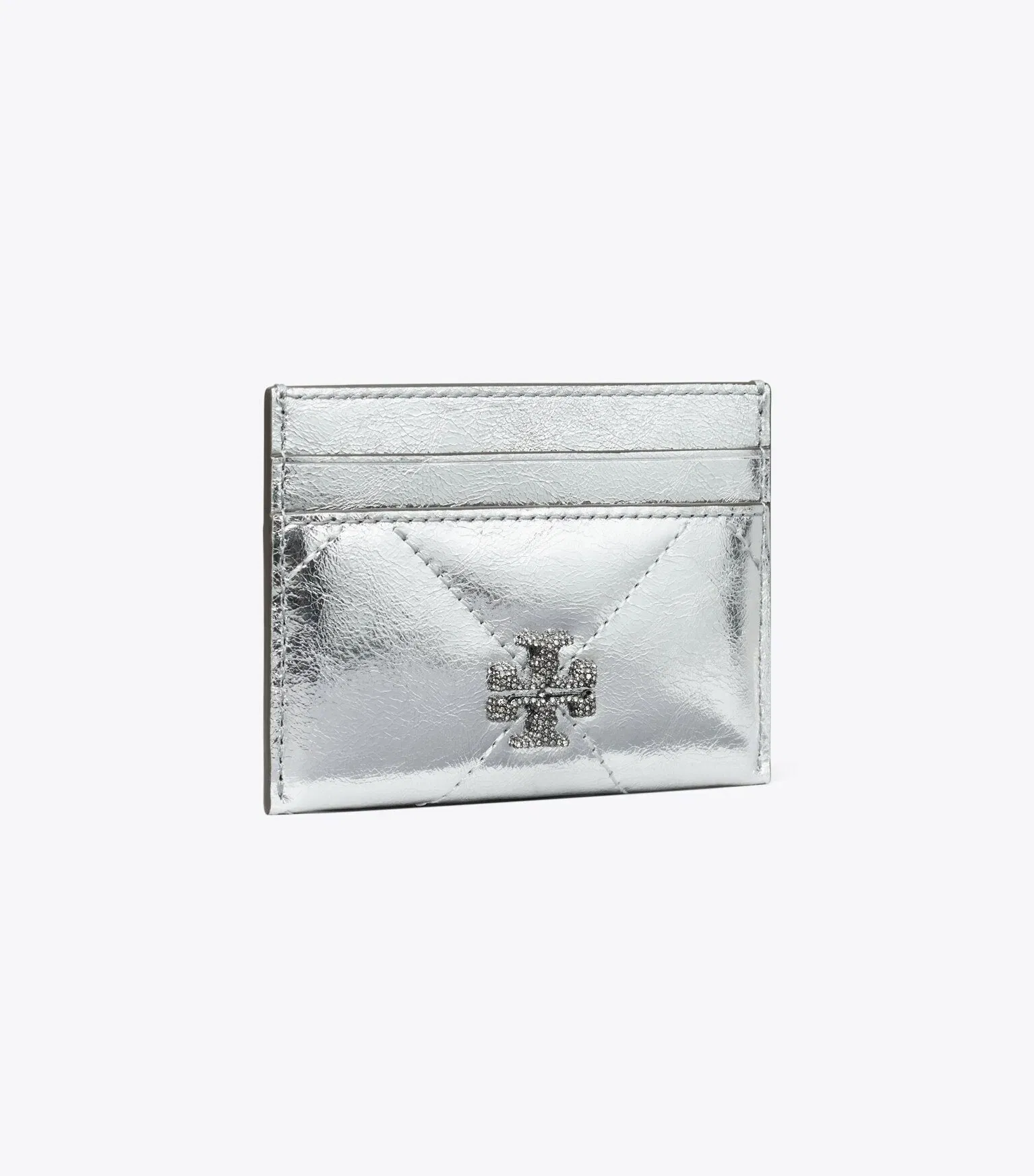 Kira Diamond Quilt Metallic Card Case